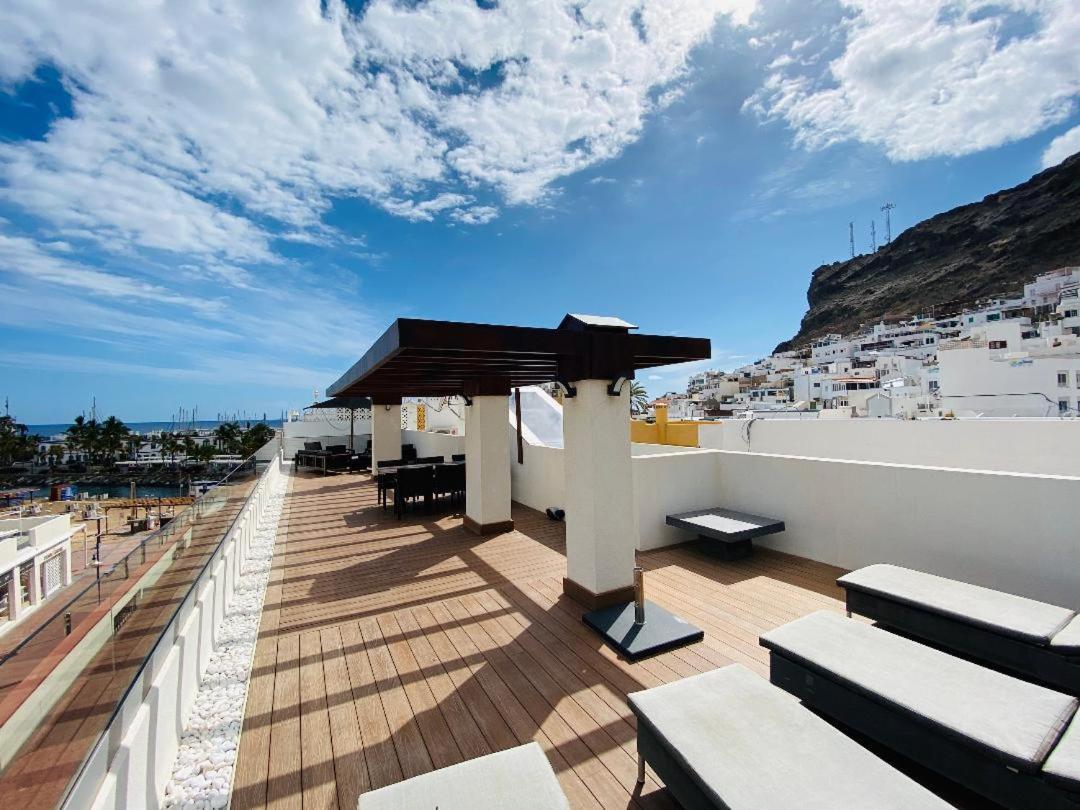 Ferienwohnung The Penthouse Puerto De Mogan Exterior foto